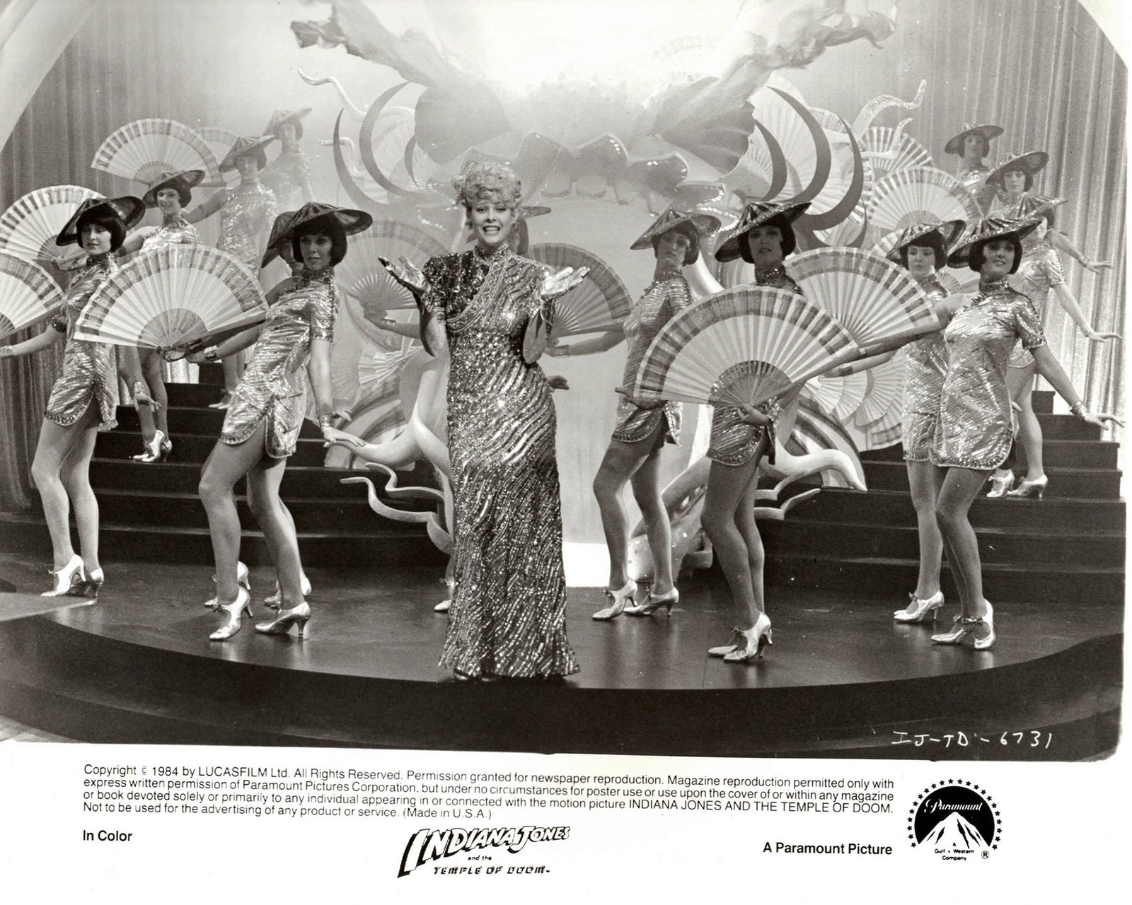 Indiana Jones and the Temple of Doom 1984 Publicity Film Movie Press Still Framed