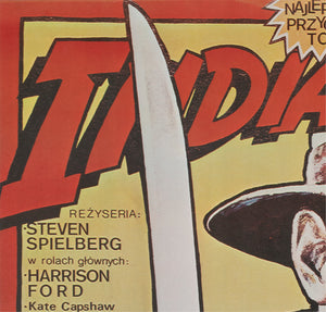 Indiana Jones and the Temple of Doom 1985 Polish B1 Film Poster Witold Dybowski - detail