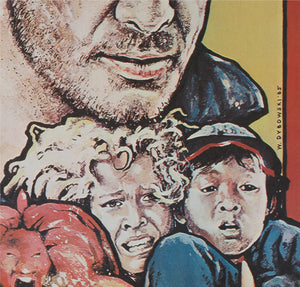 Indiana Jones and the Temple of Doom 1985 Polish B1 Film Poster Witold Dybowski - detail