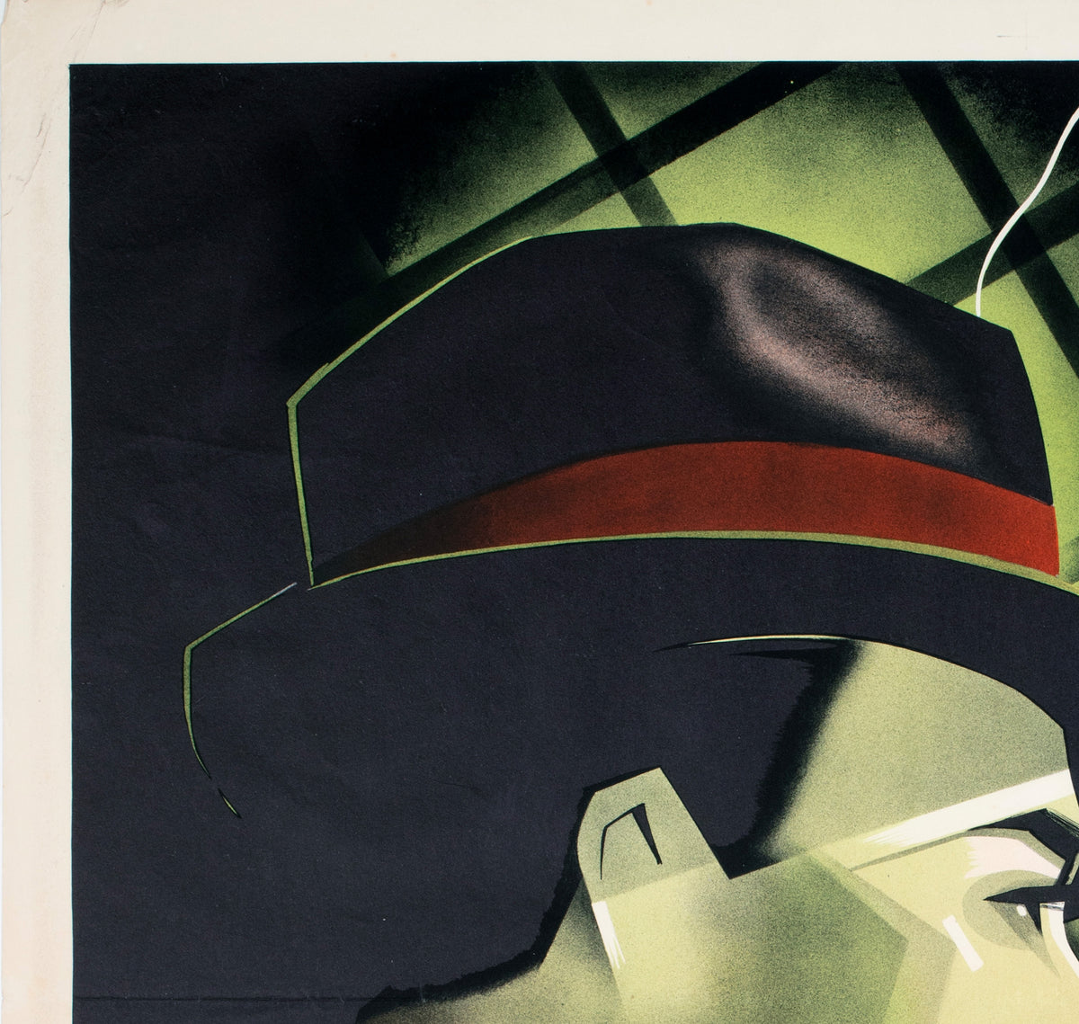 Invisible Stripes 1940 Swedish Film Poster - detail