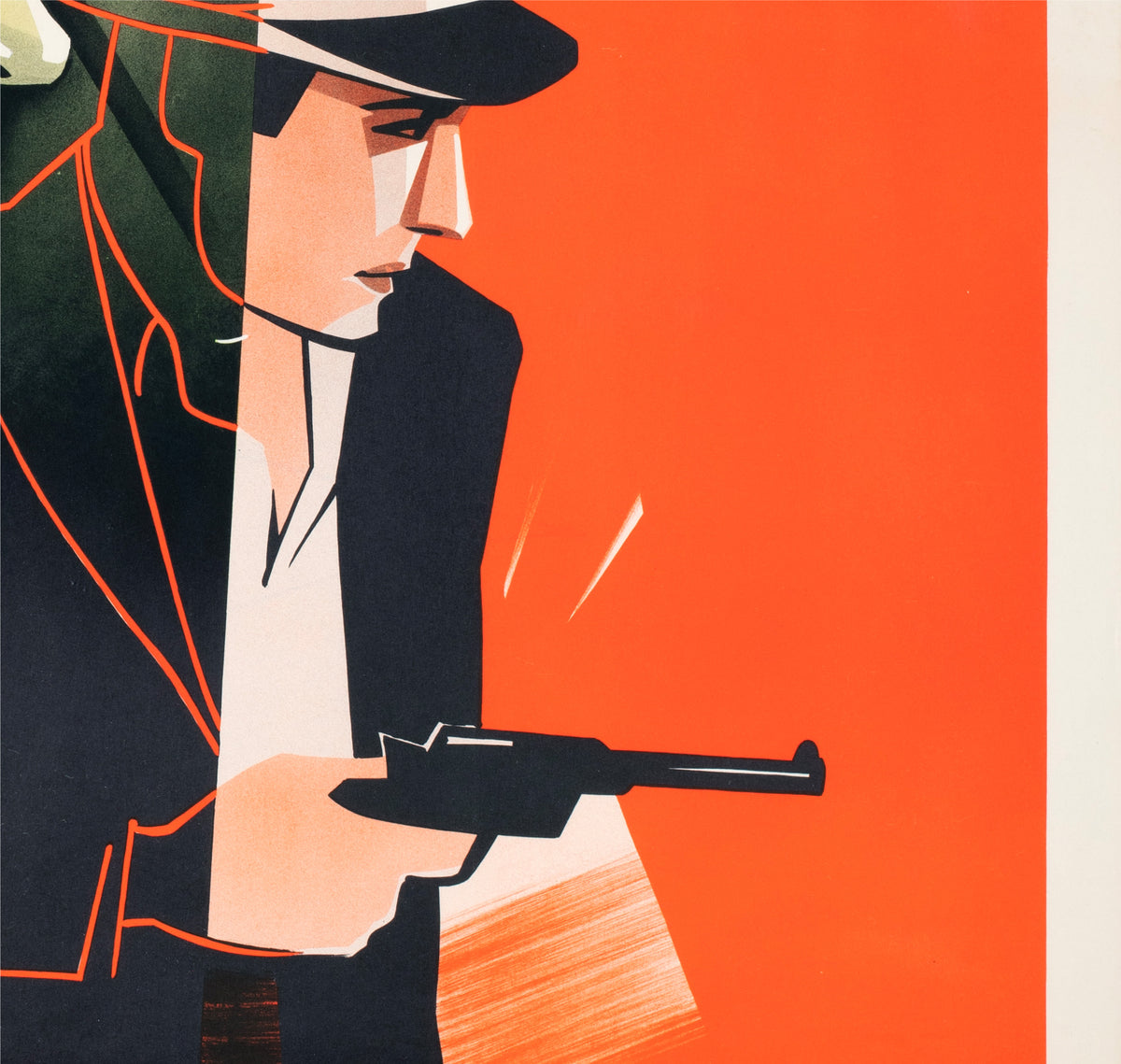 Invisible Stripes 1940 Swedish Film Poster - detail