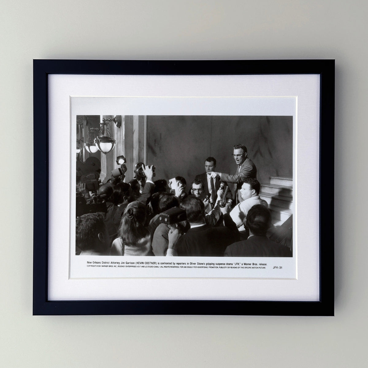 JFK 1991 Publicity Film Movie Press Still Framed