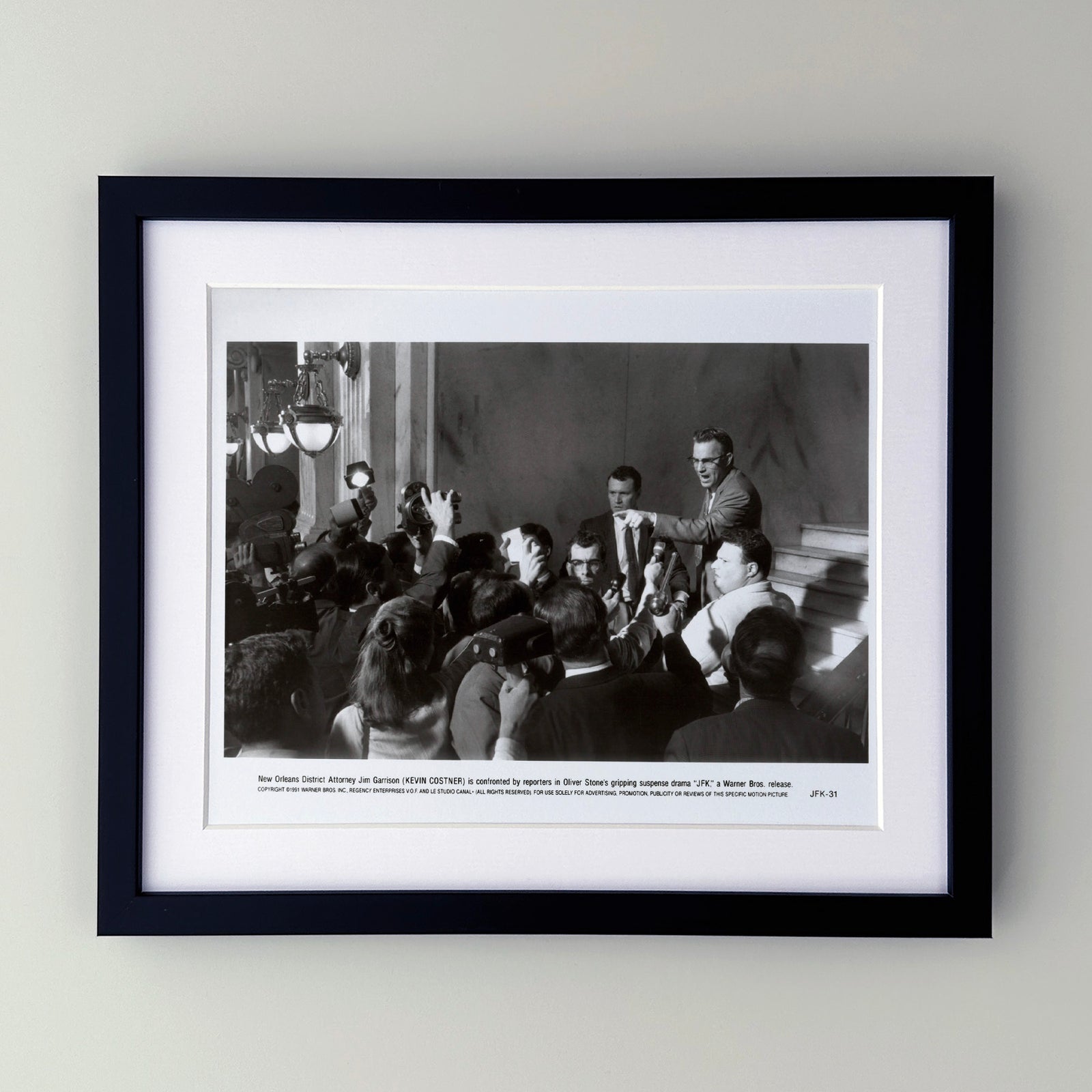 JFK 1991 Publicity Film Movie Press Still Framed