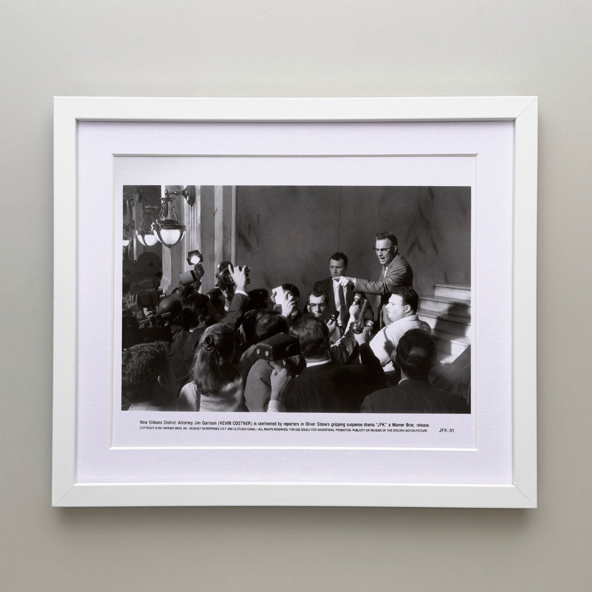 JFK 1991 Publicity Film Movie Press Still Framed