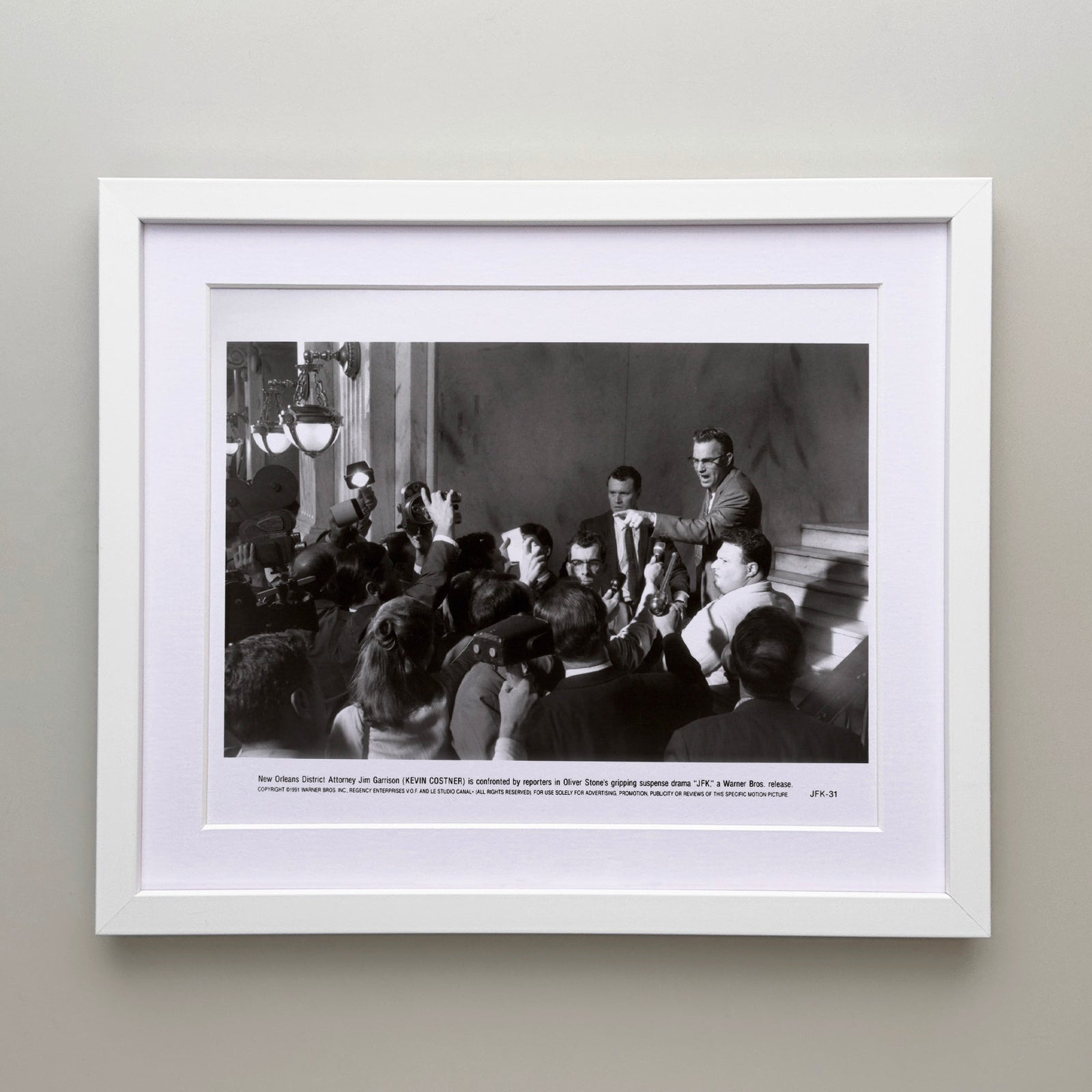 JFK 1991 Publicity Film Movie Press Still Framed