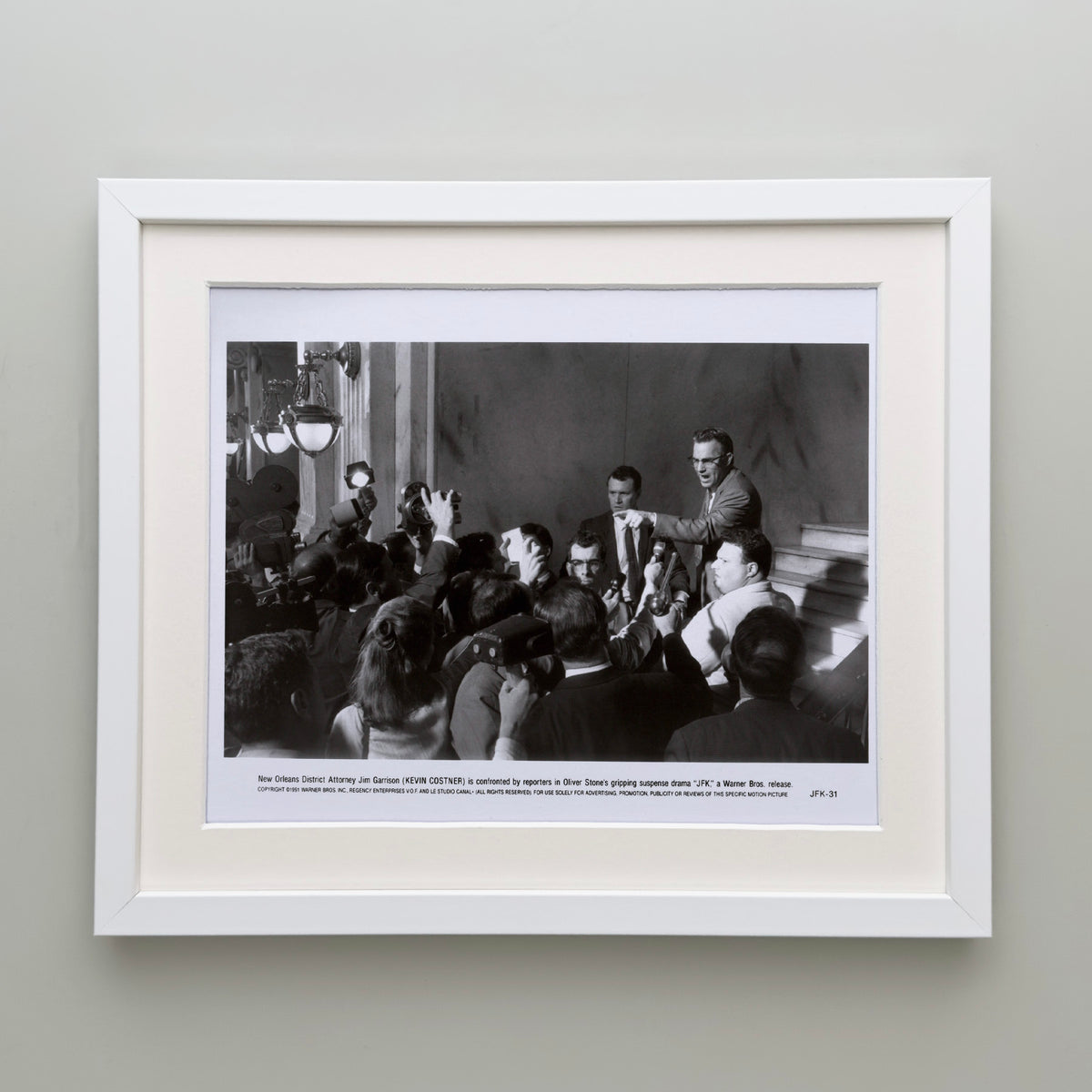 JFK 1991 Publicity Film Movie Press Still Framed