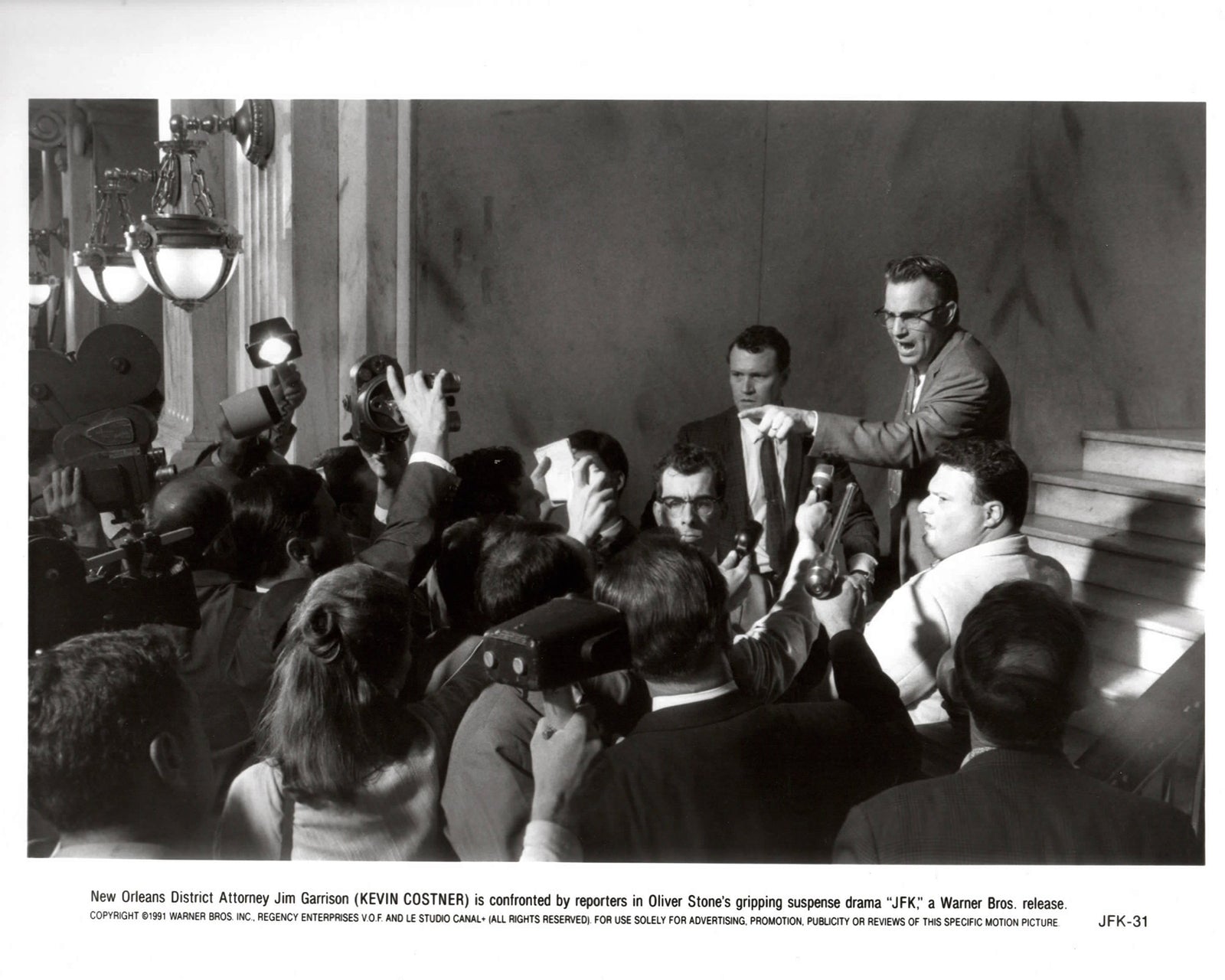 JFK 1991 Publicity Film Movie Press Still Framed