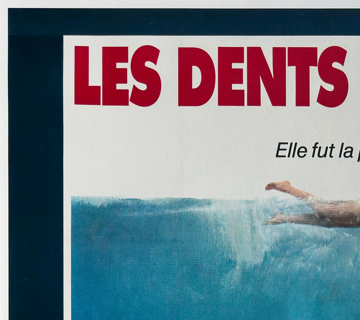 Jaws 1975 French Grande Film Movie Poster, Roger Kastel - detail