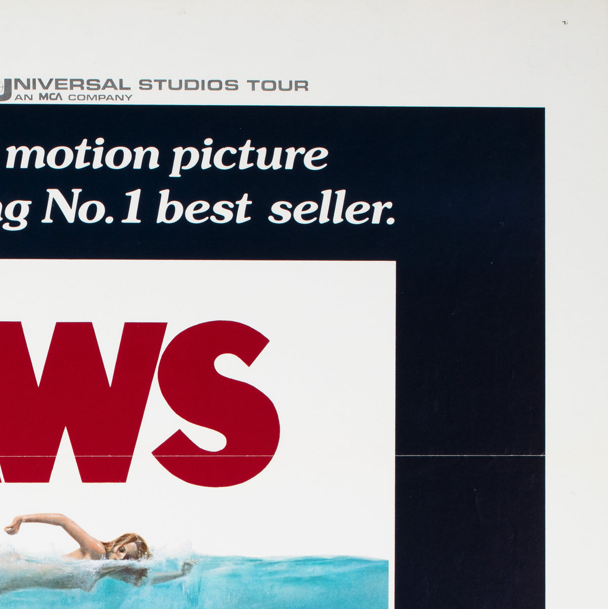 Jaws 1975 US 1 Sheet Film  Movie Poster, Roger Kastel - detail