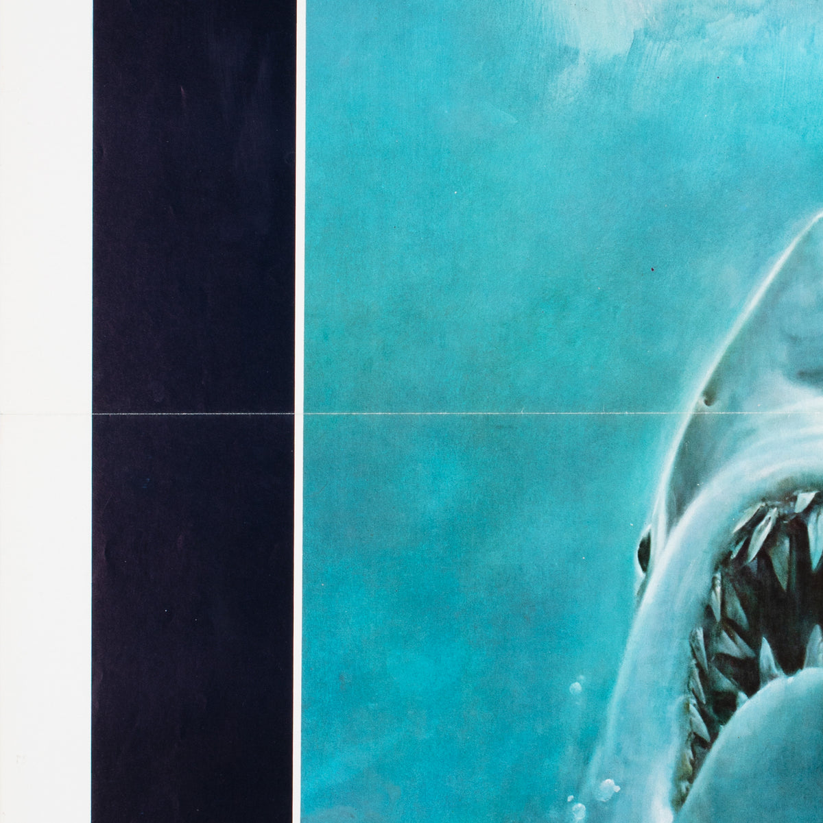 Jaws 1975 US 1 Sheet Film  Movie Poster, Roger Kastel - detail