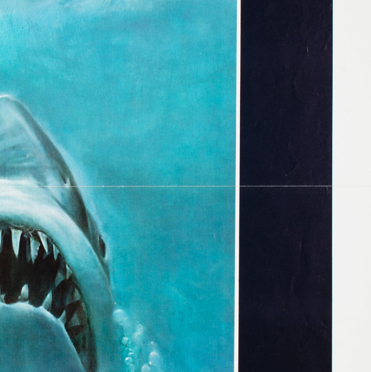 Jaws 1975 US 1 Sheet Film  Movie Poster, Roger Kastel - detail