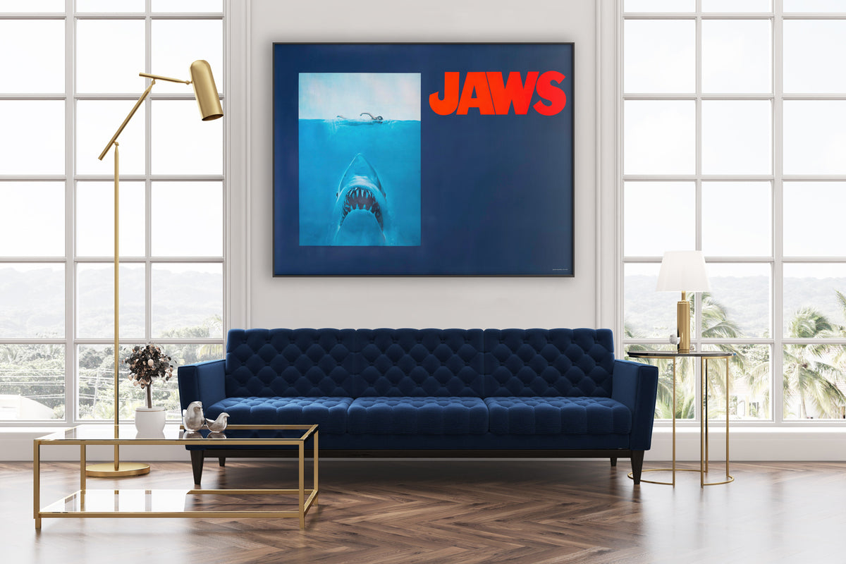 Jaws 1975 US Subway Undated Advance Film Movie Poster Roger Kastel