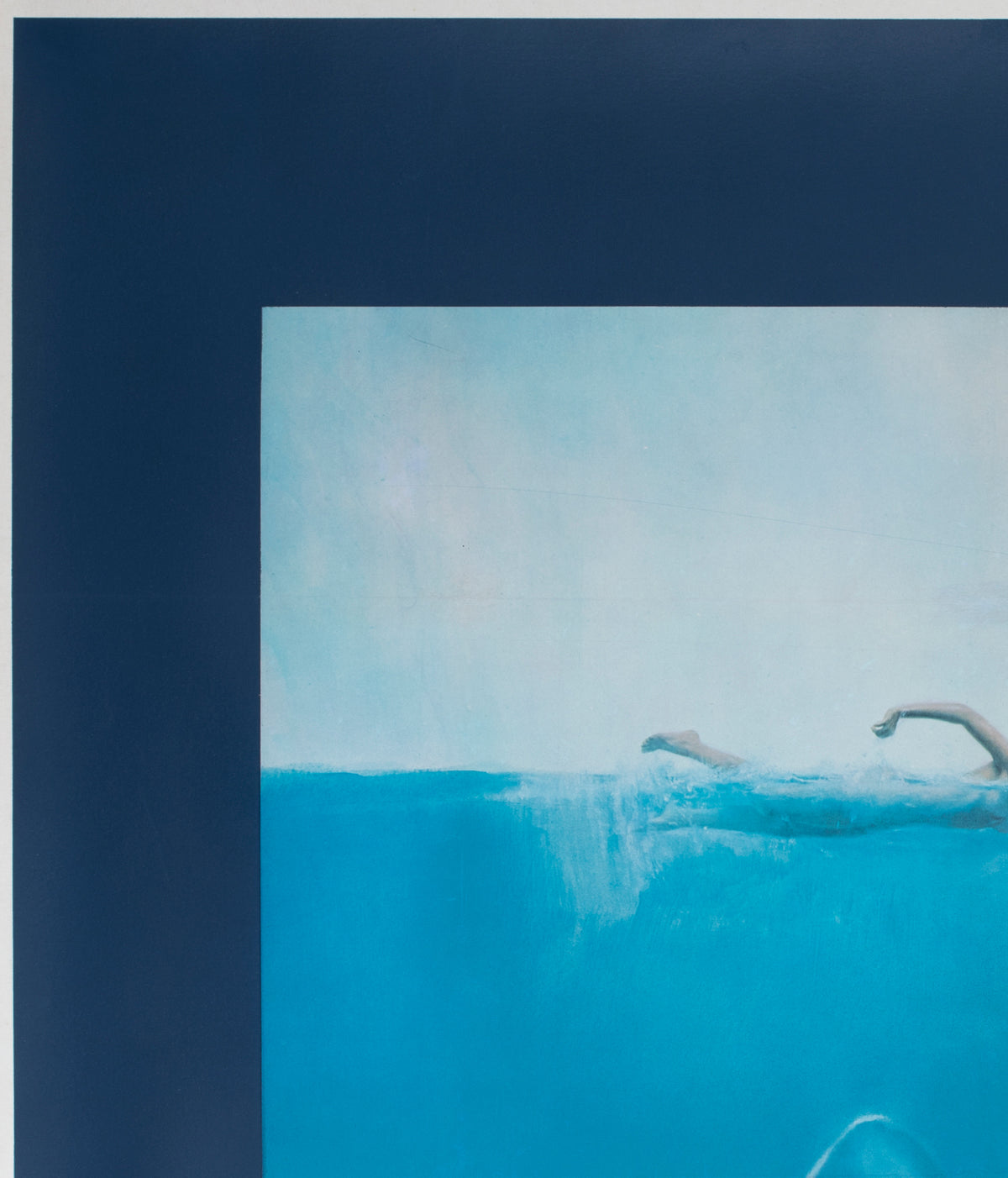 Jaws 1975 US Subway Undated Advance Film Movie Poster Roger Kastel - detail