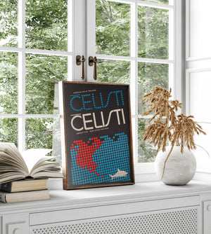 Jaws 1976 Czech A3 Film Movie Poster, Olga Fischerova