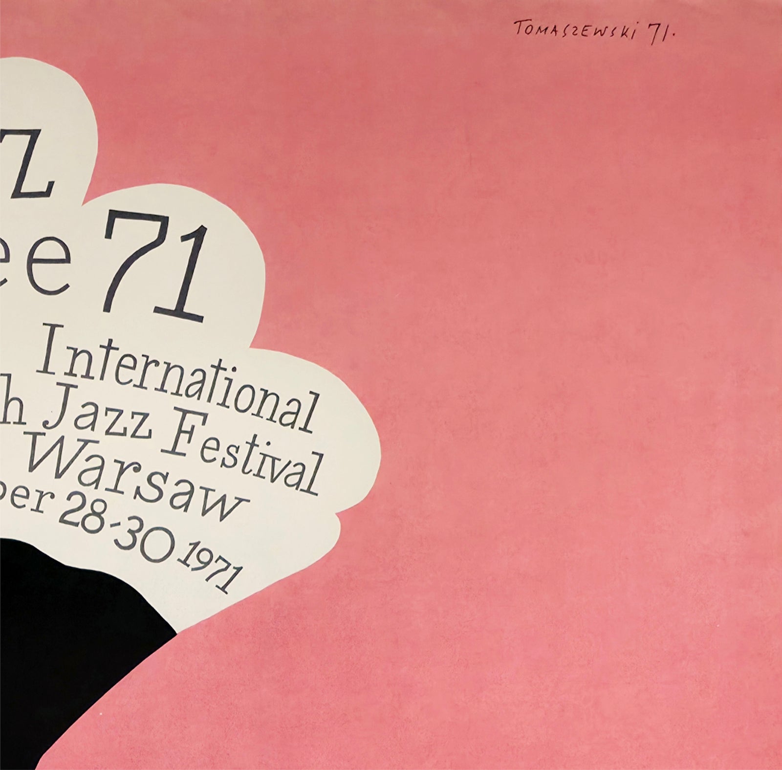 Jazz Jamboree 1971 Polish Jazz Festival Poster Henryk Tomaszewski - detail