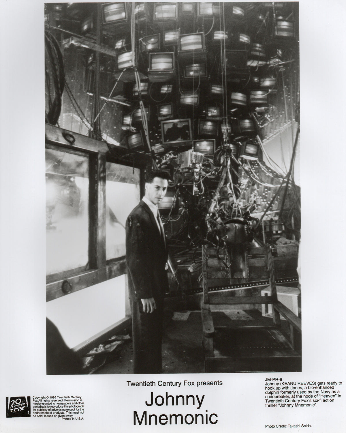 Johnny Mnemonic 1995 Film Movie Press Publicity Still Framed