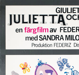 Juliet of the Spirits 1966 Swedish Film Poster Bengt Serenander - detail