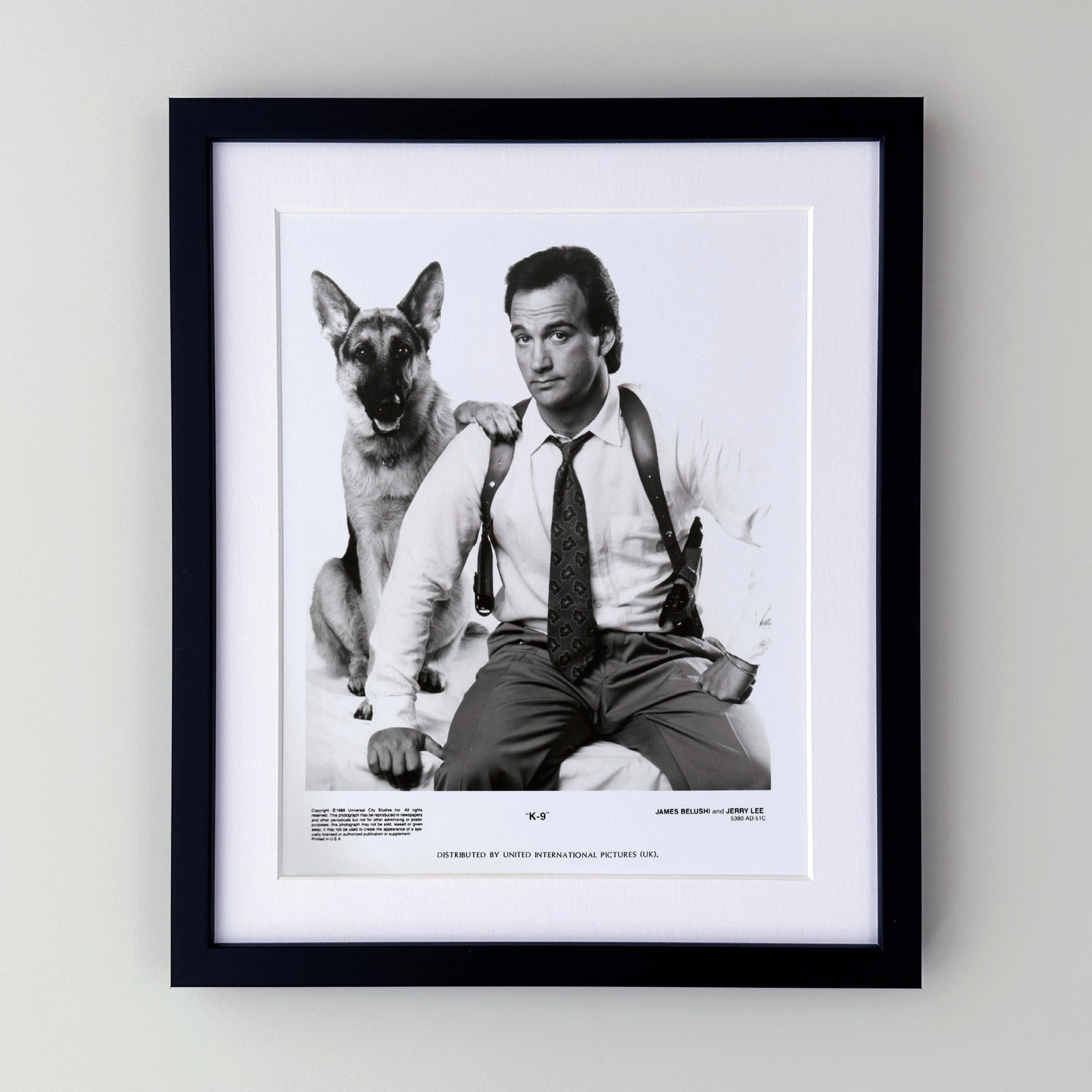 K-9 1989 Film Movie Press Publicity Still Framed