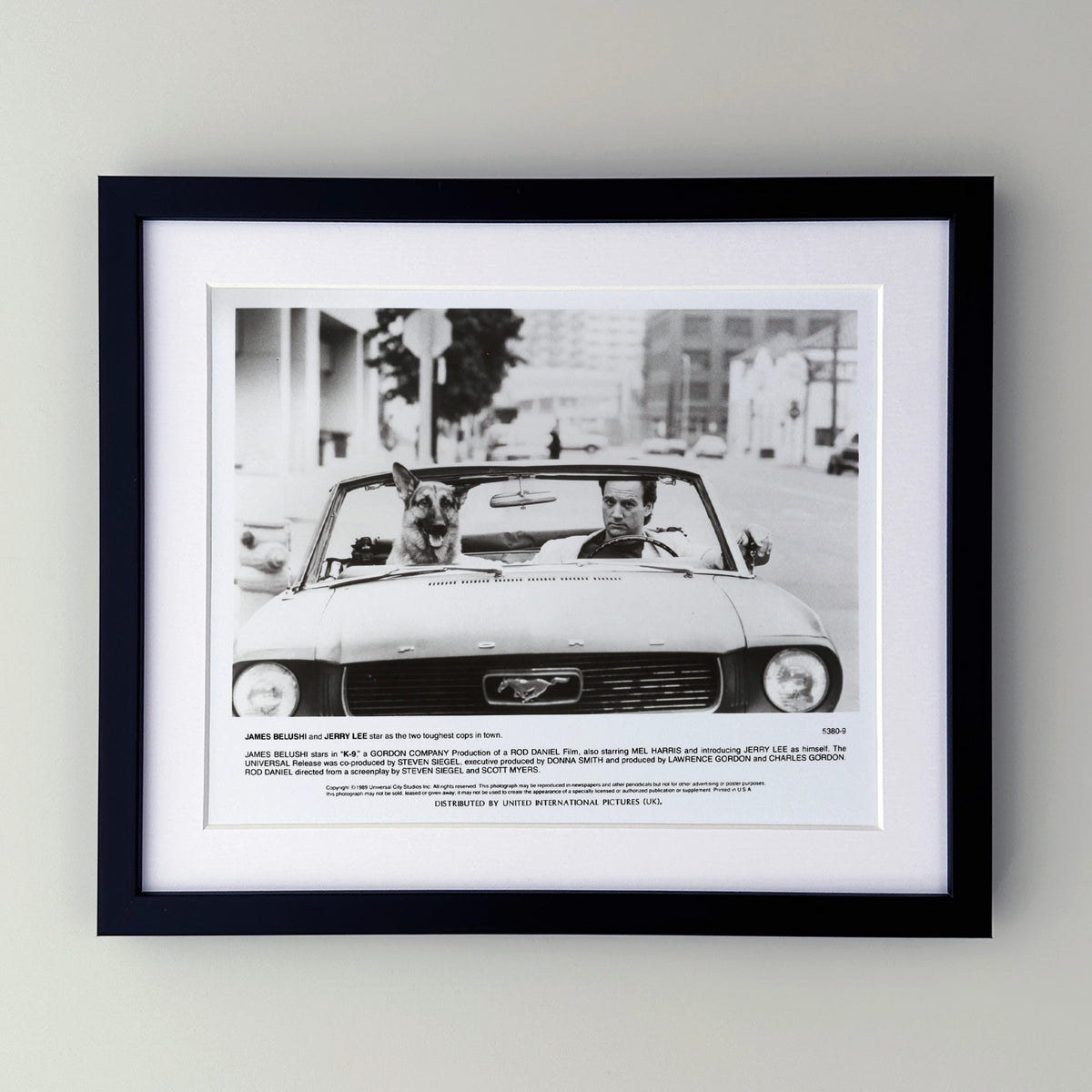 K-9 1989 Film Movie Press Publicity Still Framed