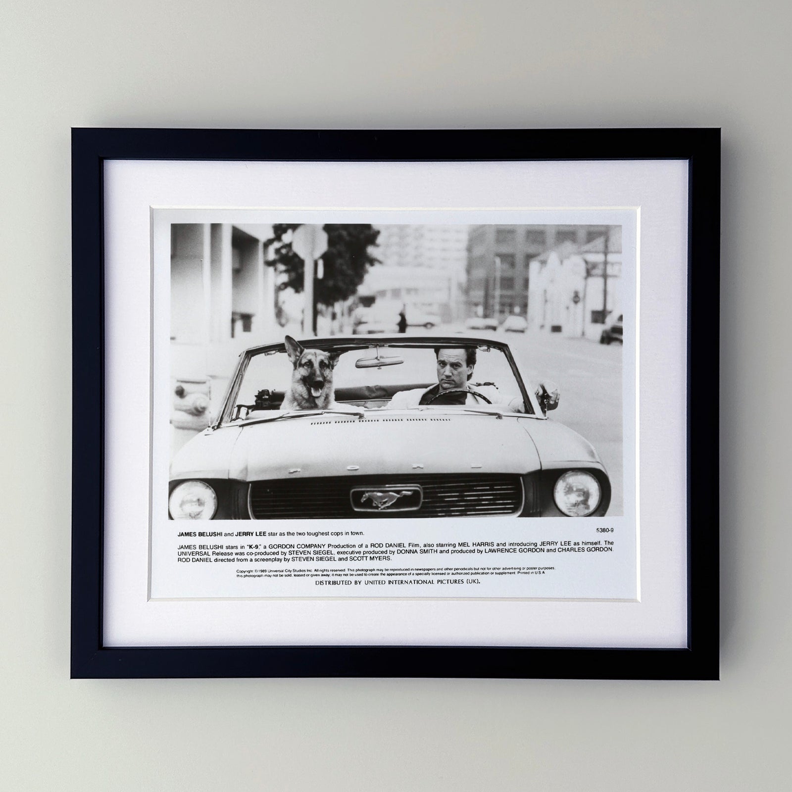K-9 1989 Film Movie Press Publicity Still Framed