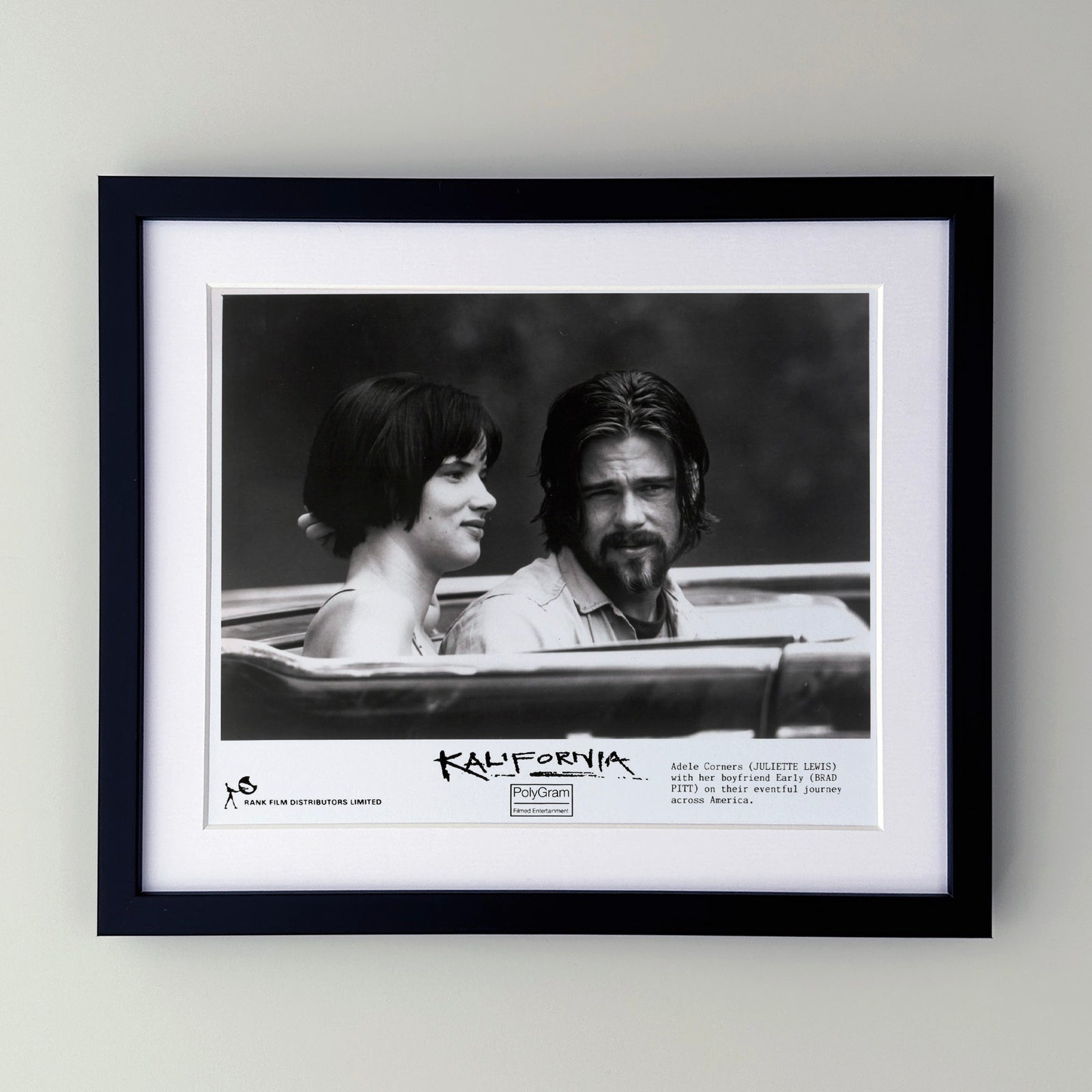 Kalifornia 1993 Publicity Film Movie Press Still Framed