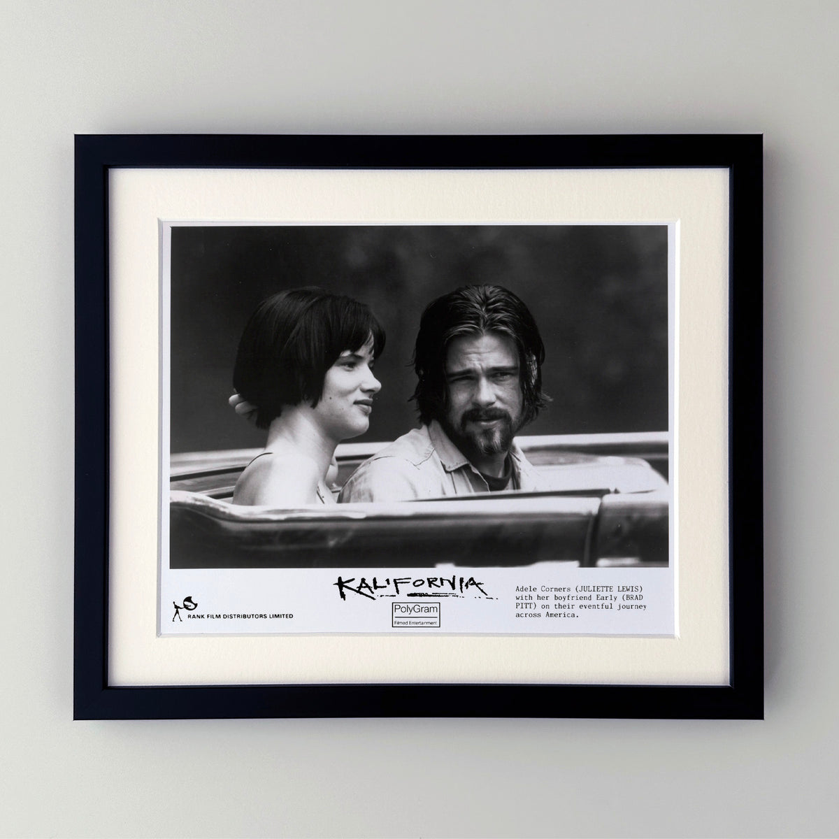 Kalifornia 1993 Publicity Film Movie Press Still Framed