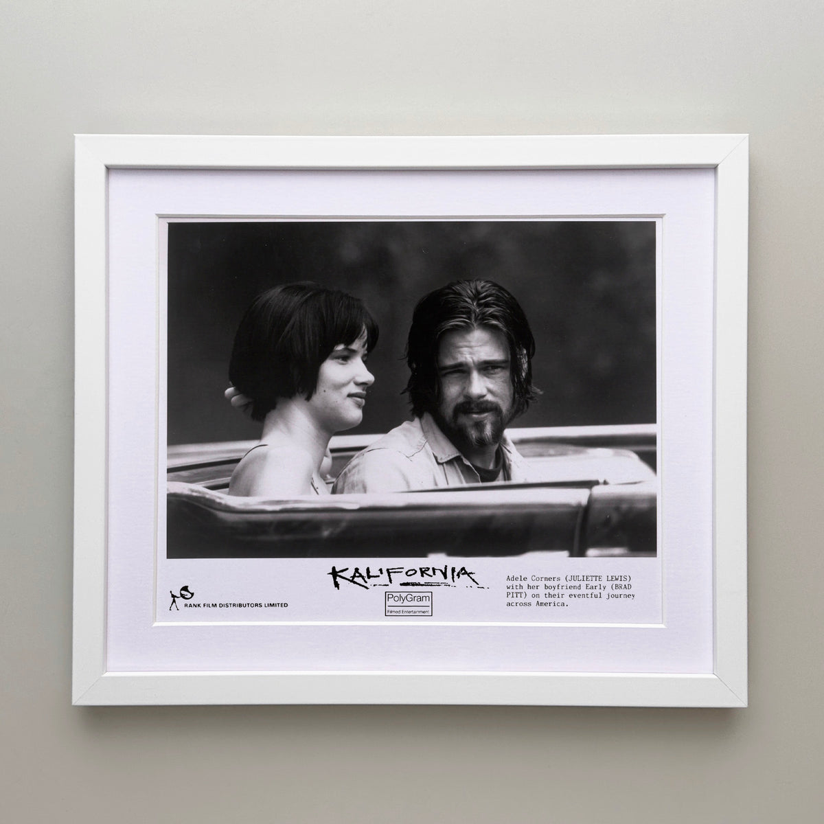 Kalifornia 1993 Publicity Film Movie Press Still Framed