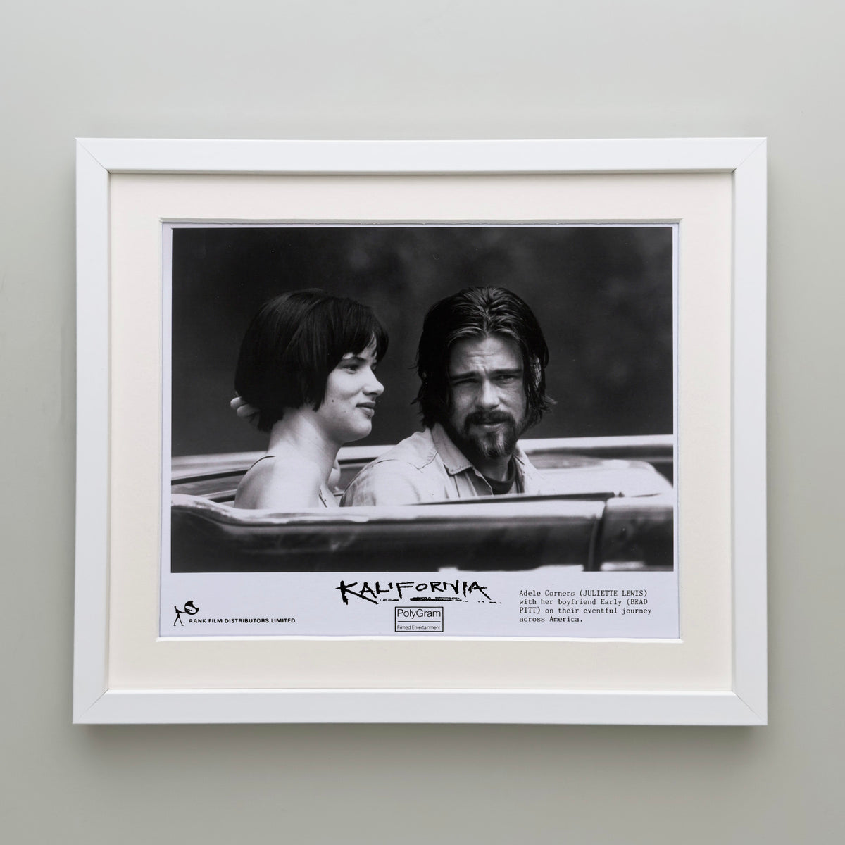 Kalifornia 1993 Publicity Film Movie Press Still Framed