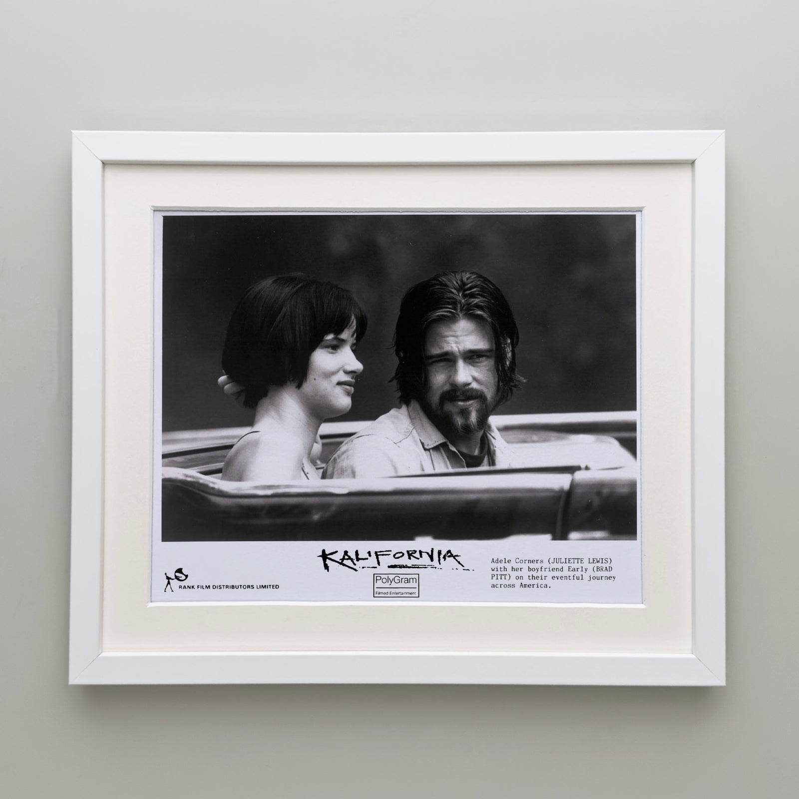 Kalifornia 1993 Publicity Film Movie Press Still Framed