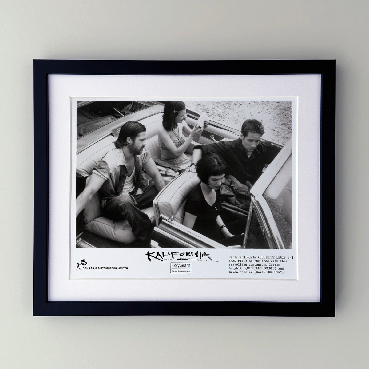 Kalifornia 1993 Publicity Film Movie Press Still Framed