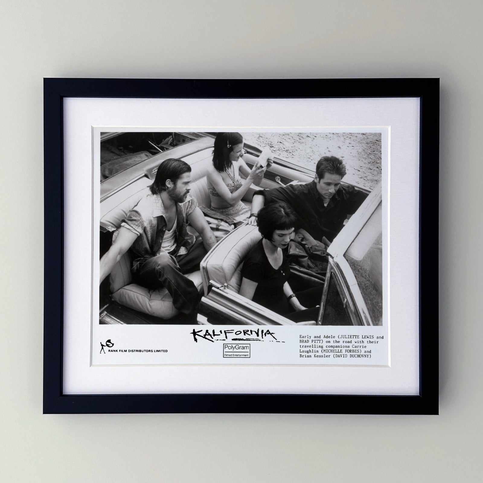 Kalifornia 1993 Publicity Film Movie Press Still Framed