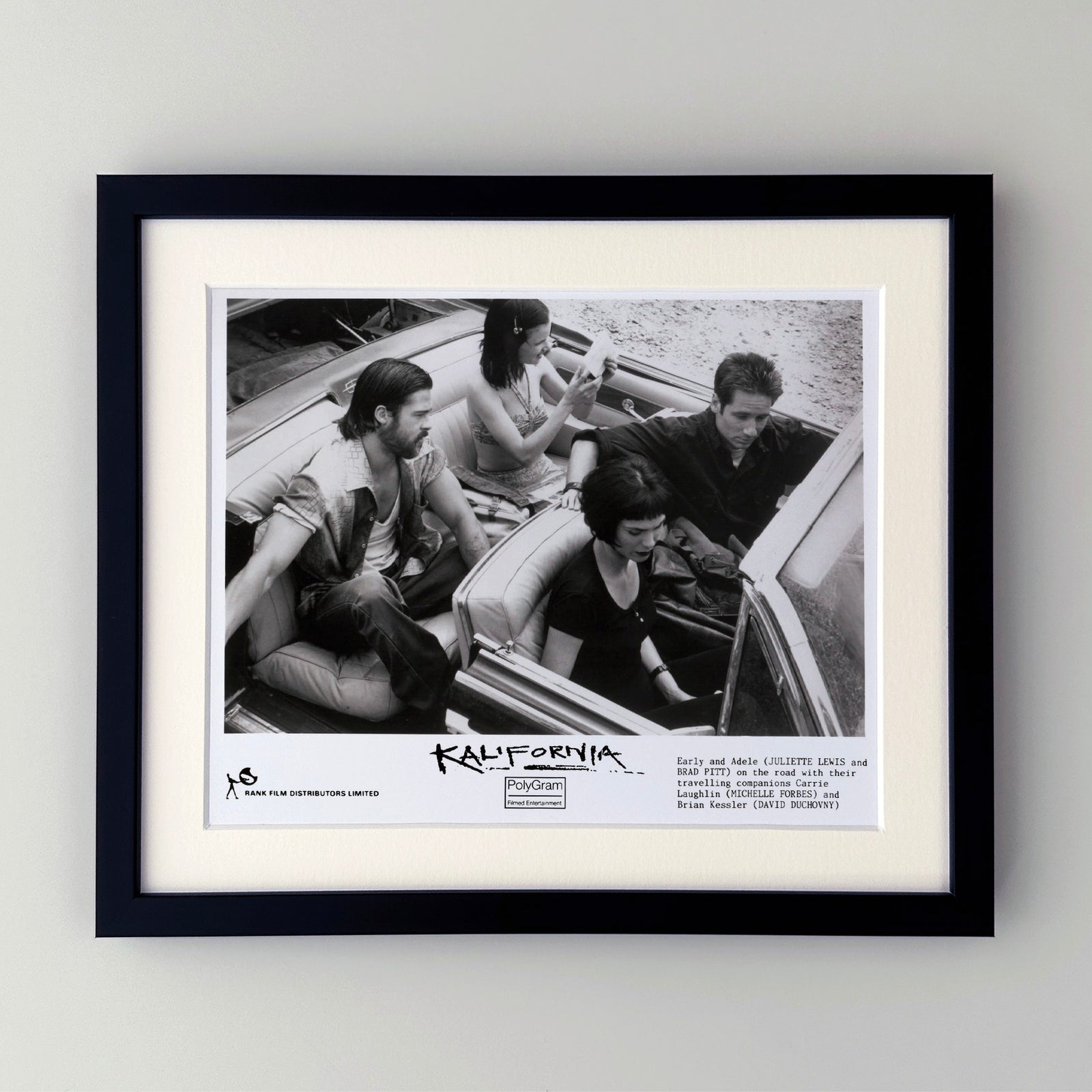Kalifornia 1993 Publicity Film Movie Press Still Framed