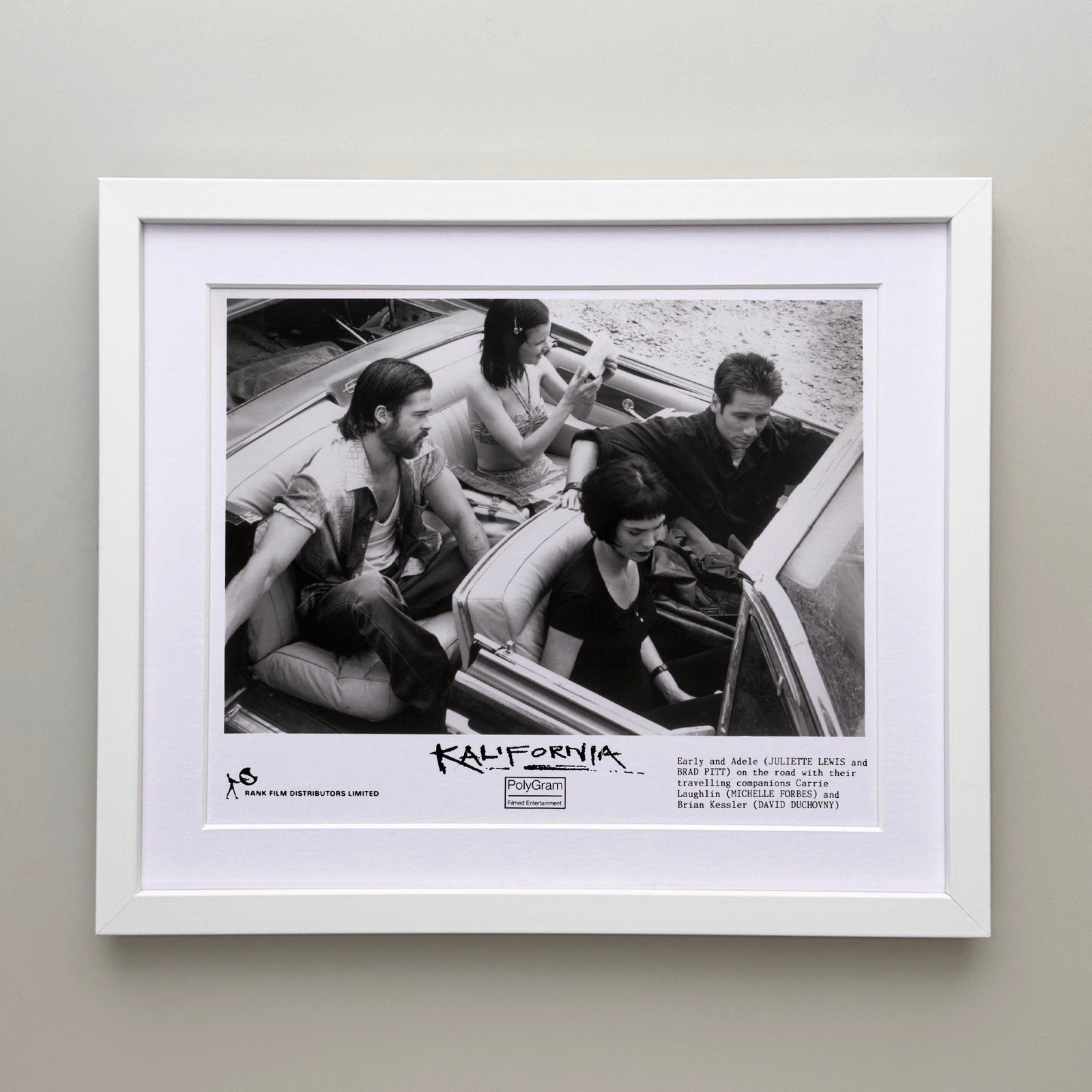 Kalifornia 1993 Publicity Film Movie Press Still Framed