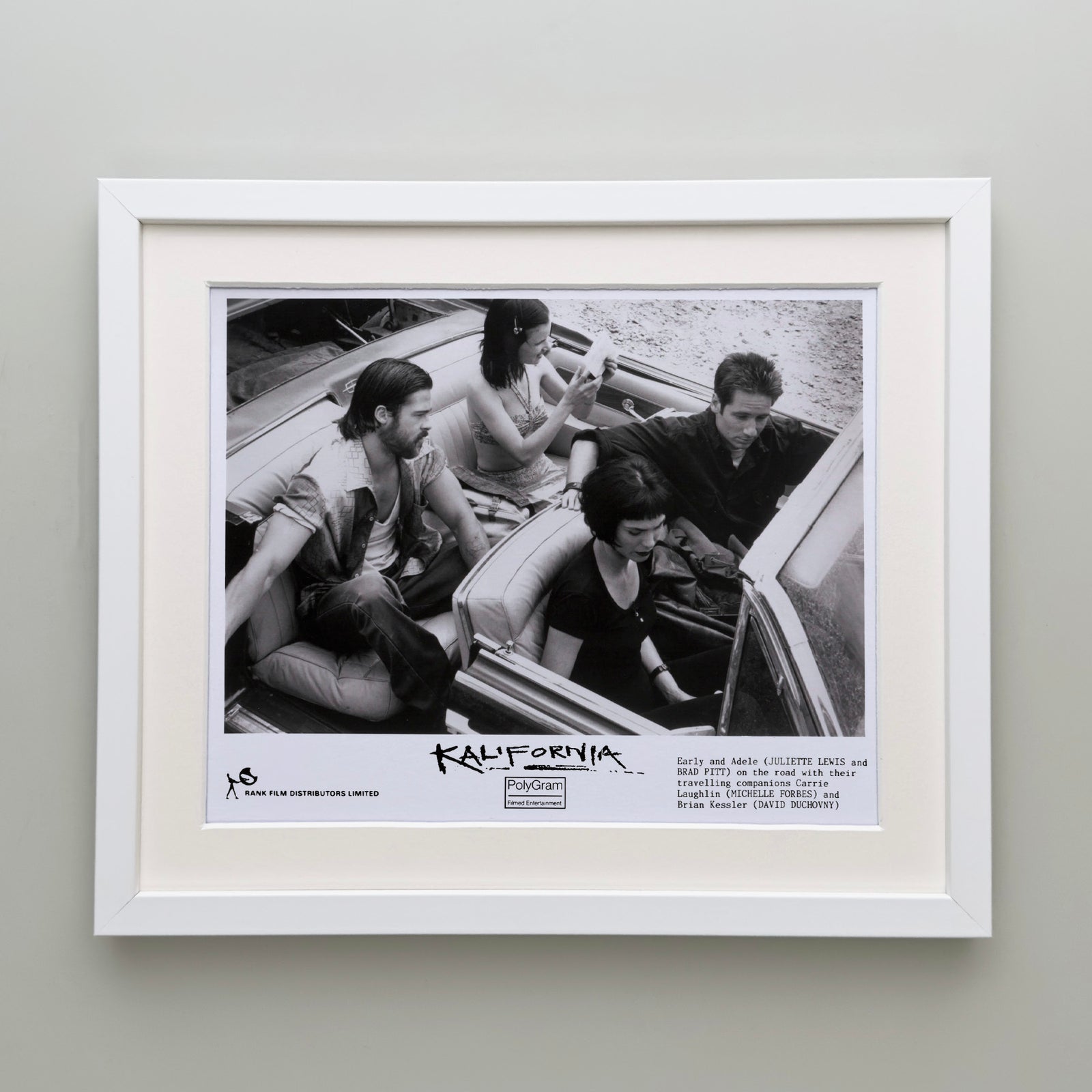 Kalifornia 1993 Publicity Film Movie Press Still Framed