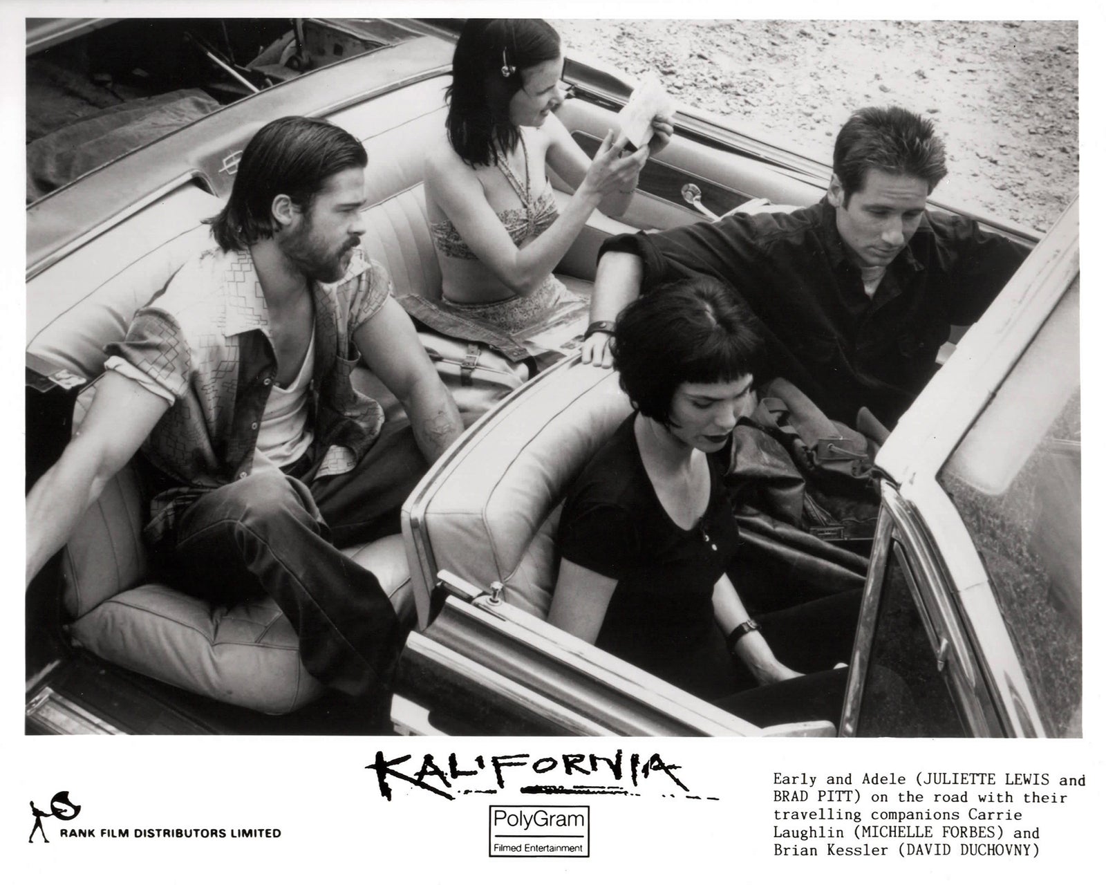 Kalifornia 1993 Publicity Film Movie Press Still Framed
