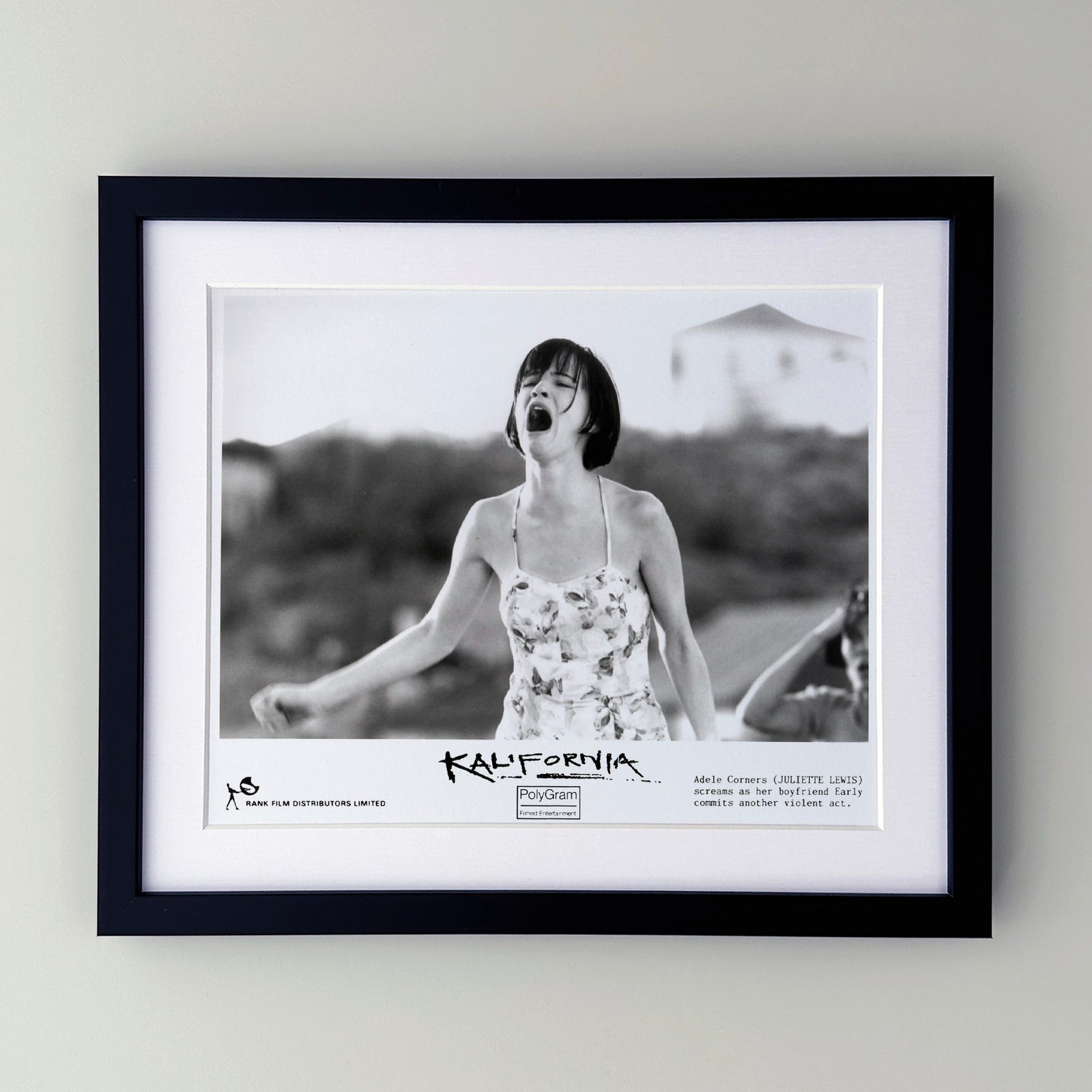 Kalifornia 1993 Publicity Film Movie Press Still Framed