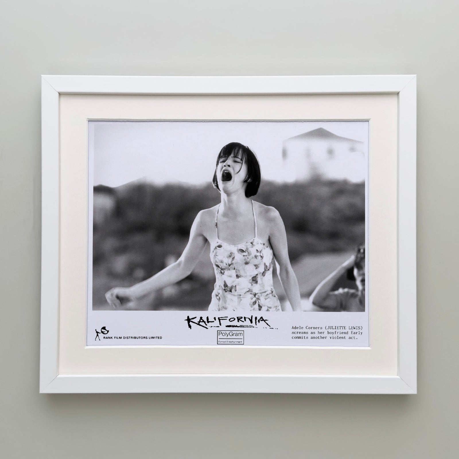 Kalifornia 1993 Publicity Film Movie Press Still Framed