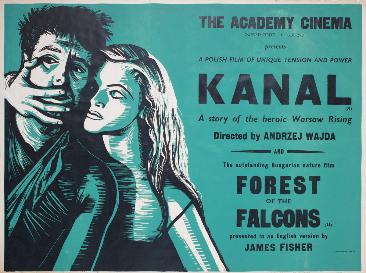 kanal 1970s academy cinema uk quad film movie poster peter strausfeld