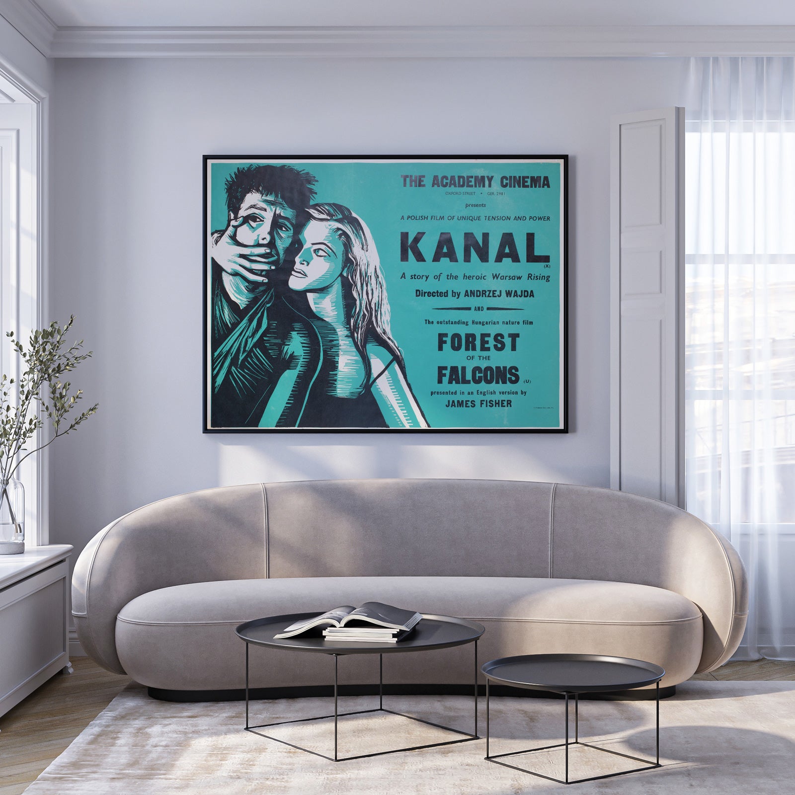 kanal 1970s academy cinema uk quad film movie poster peter strausfeld