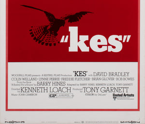 Kes 1971 US Insert Film Movie  Poster - detail