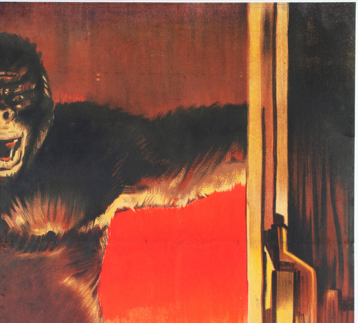 King Kong 1933 French Grande Style A Film Poster Roland Coudon - detail