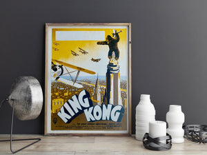 King Kong 1933 French Petite Film Poster, Pierre Pigeot