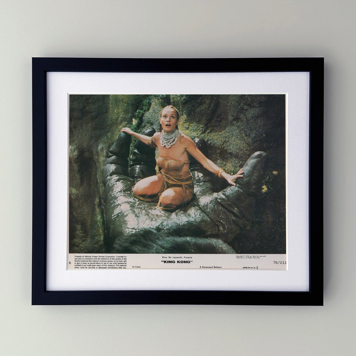 King Kong 1976 Film Movie Lobby Card Framed