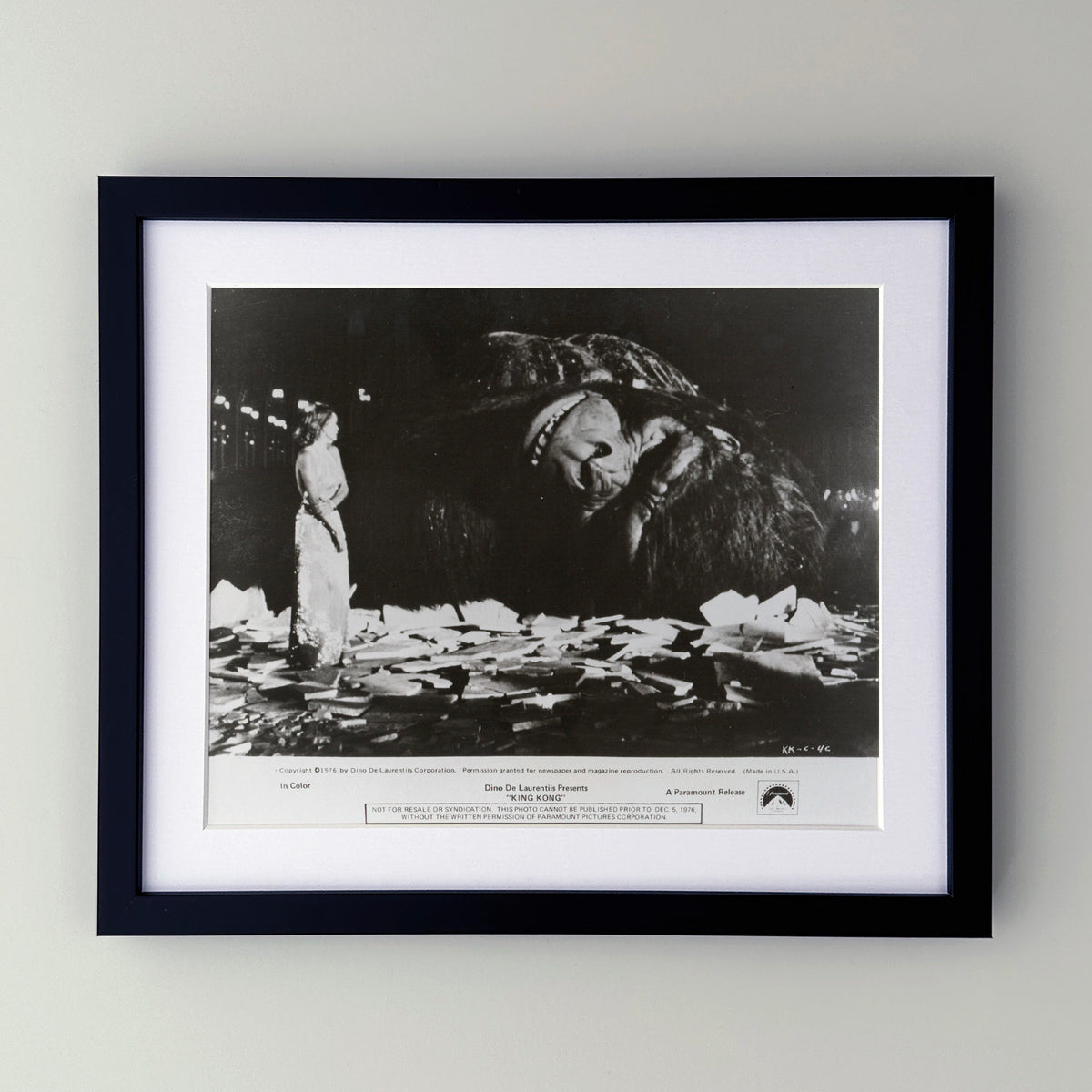 King Kong 1976 Film Movie Press Publicity Still Framed