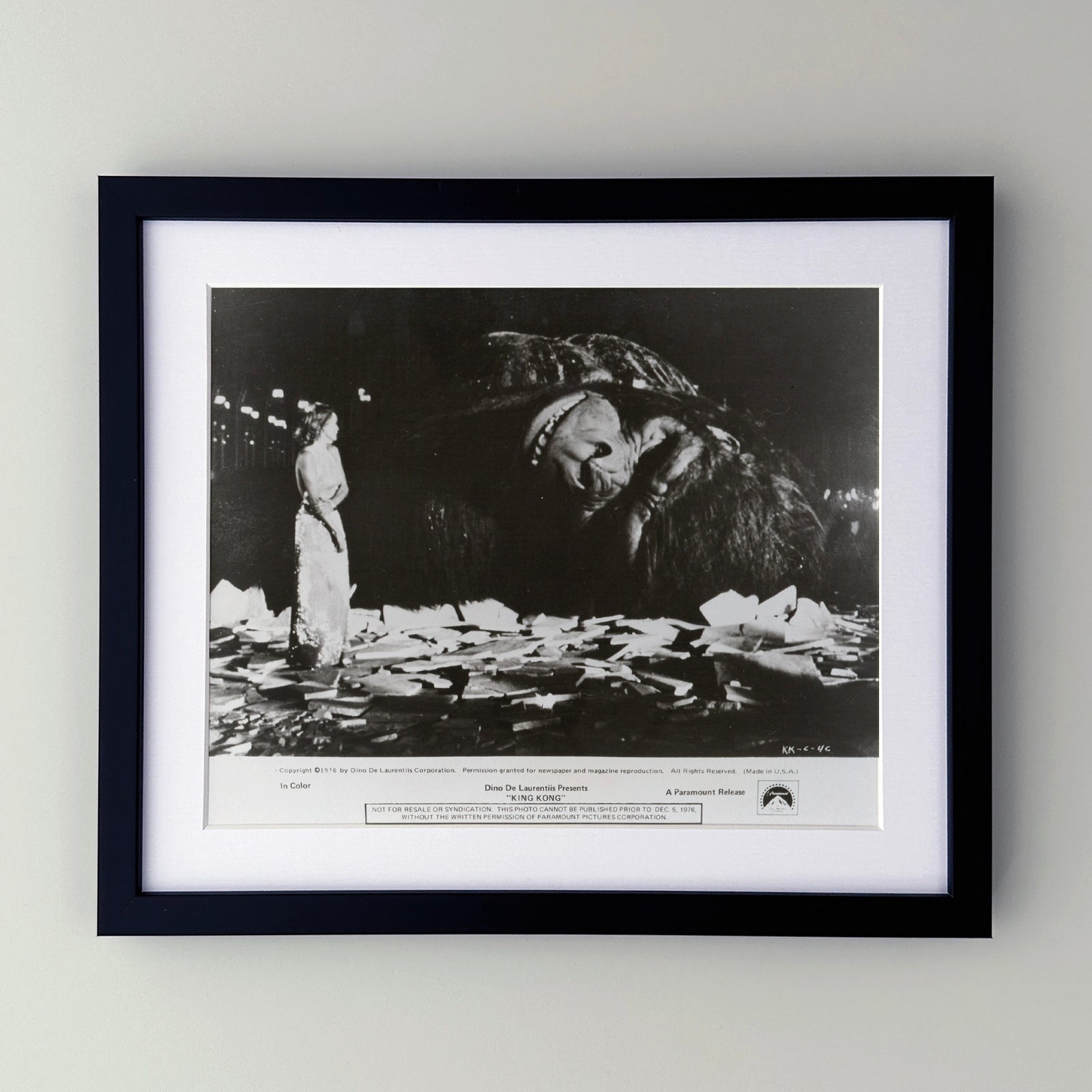 King Kong 1976 Film Movie Press Publicity Still Framed