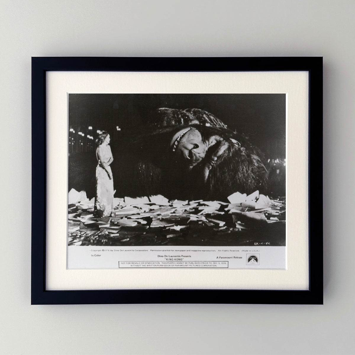 King Kong 1976 Film Movie Press Publicity Still Framed