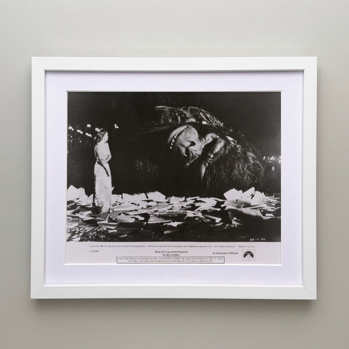 King Kong 1976 Film Movie Press Publicity Still Framed