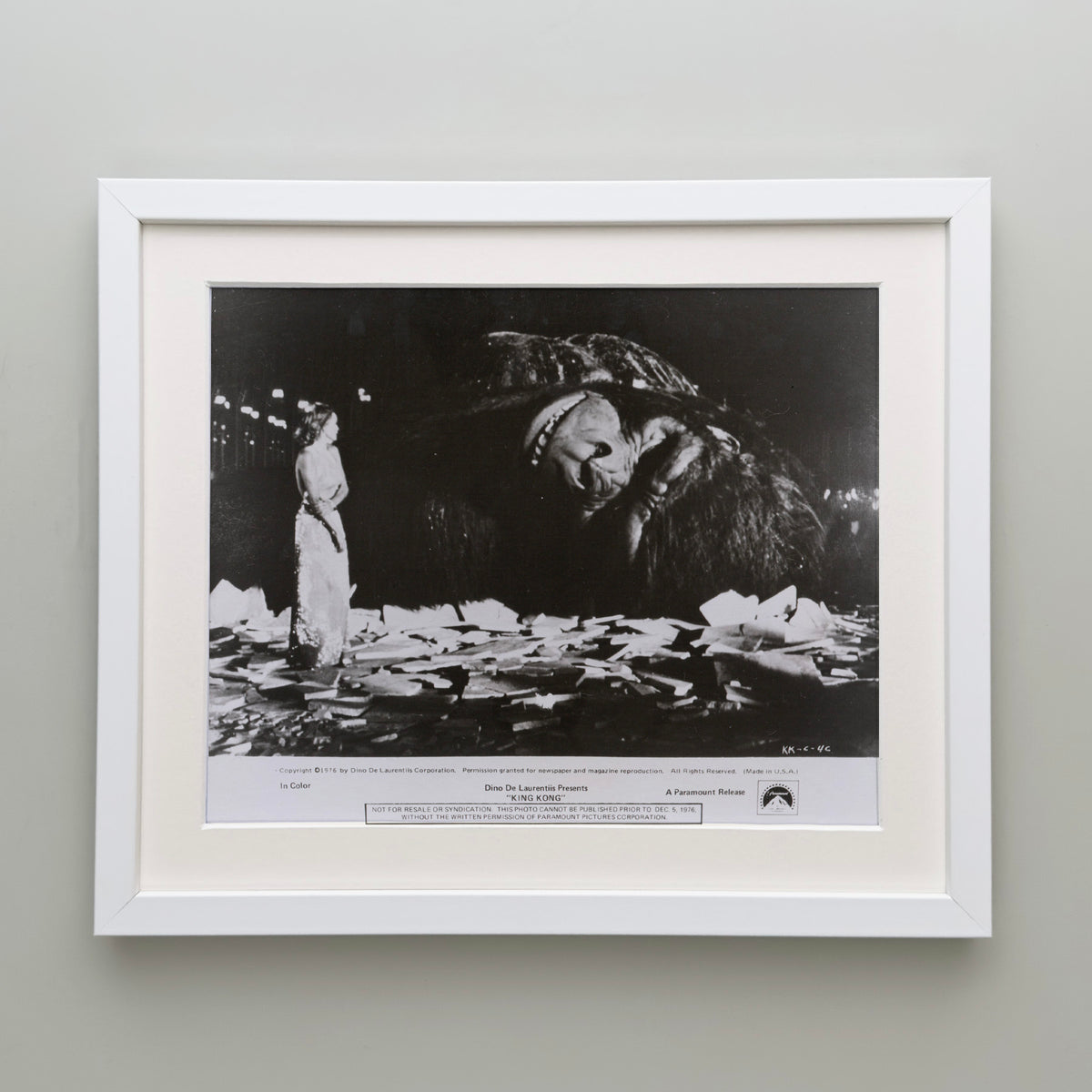 King Kong 1976 Film Movie Press Publicity Still Framed