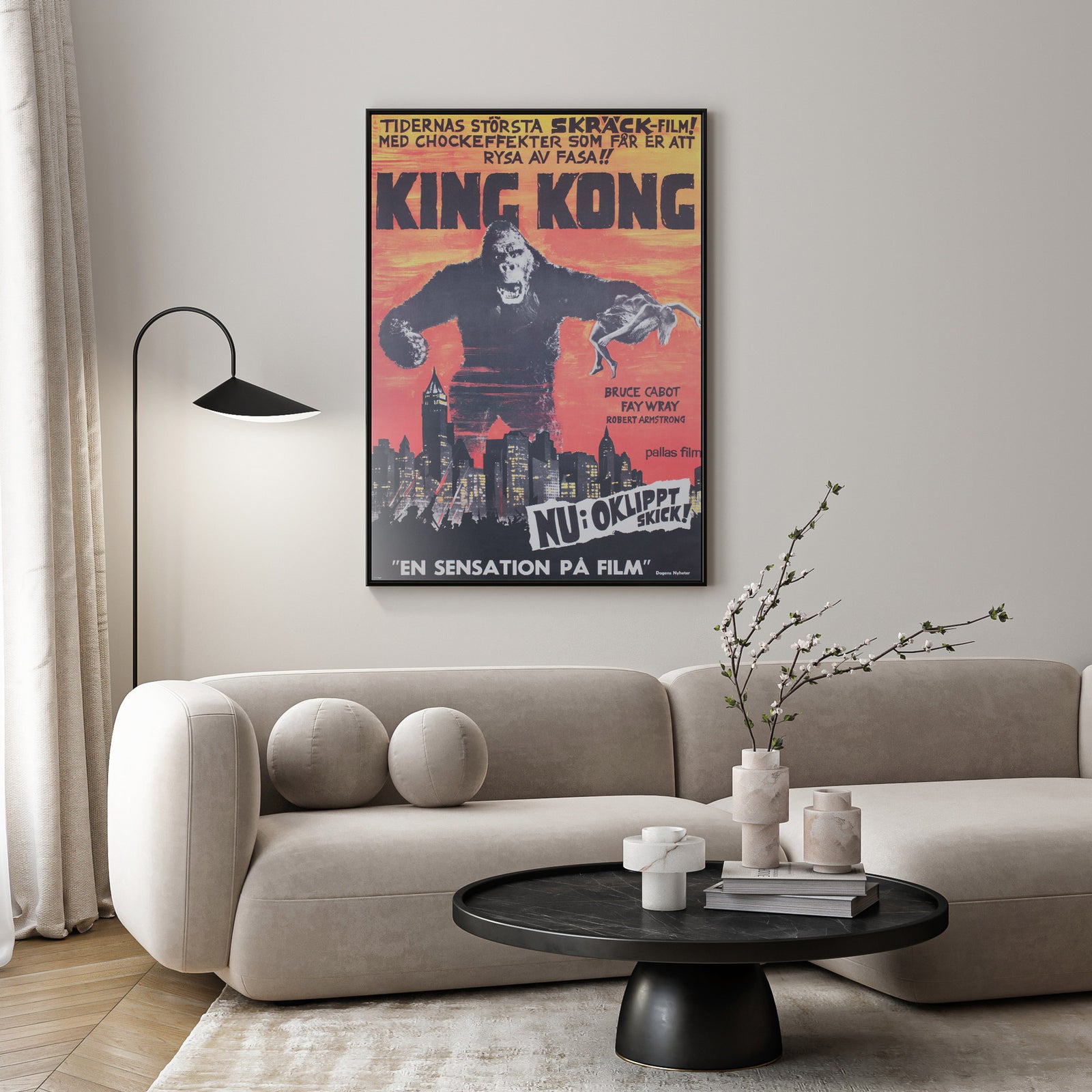 King Kong R1966 Swedish Film Poster
