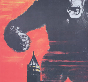 King Kong R1966 Swedish Film Poster - detail